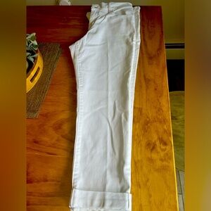 Ann Taylor Loft Factory white stretch jean